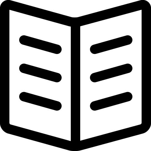 Open Book (Simple Line) Free Open-Source SVG Icon (Simple line icons)