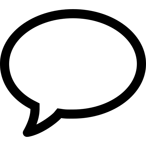 Speech Bubble (Simple Line) Free Open-Source SVG Icon (Simple line icons)