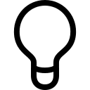 Light Bulb (Simple Line) Free Open-Source SVG Icon