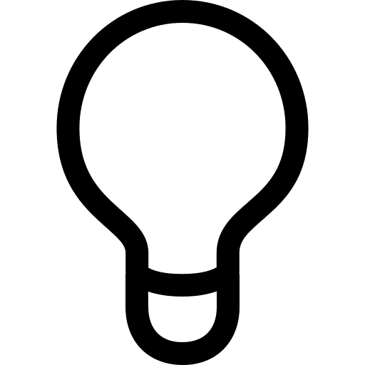 Light Bulb (Simple Line) Free Open-Source SVG Icon (Simple line icons)