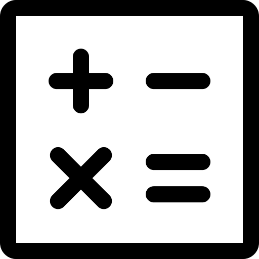Calculator Tool (Simple Line) Free Open-Source SVG Icon (Simple line icons)