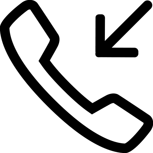 Incoming Call Notification (Line) Free Open-Source SVG Icon (Simple line icons)