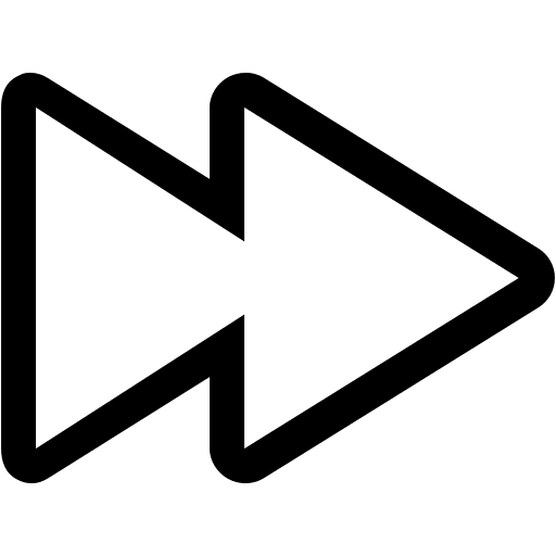 Control Forward Navigation (Simple Line) Free Open-Source SVG Icon (Simple line icons)