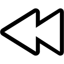 Control Rewind Button (Line) Free Open-Source SVG Icon