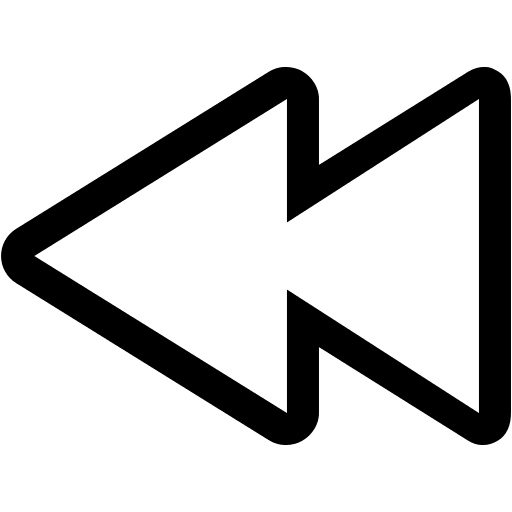 Control Rewind Button (Line) Free Open-Source SVG Icon (Simple line icons)