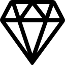 Diamond Shape (Line) Free Open-Source SVG Icon