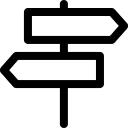 Directions Navigation (Line) Free Open-Source SVG Icon