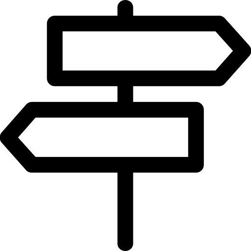 Directions Navigation (Line) Free Open-Source SVG Icon (Simple line icons)