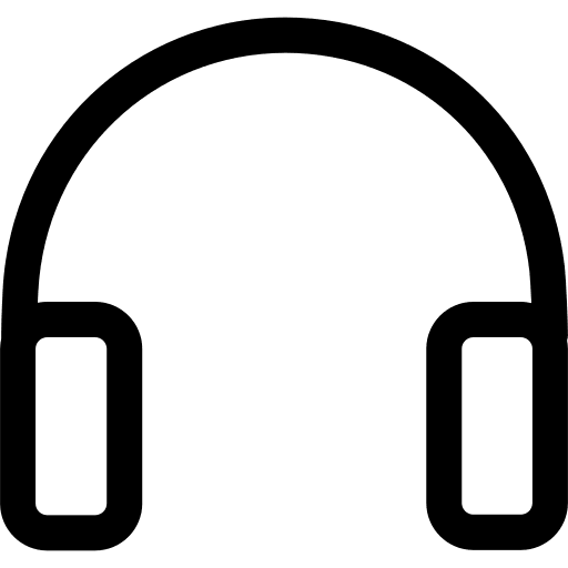 Earphones (Line) Free Open-Source SVG Icon (Simple line icons)