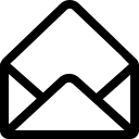 Open Envelope (Simple Line) Free Open-Source SVG Icon