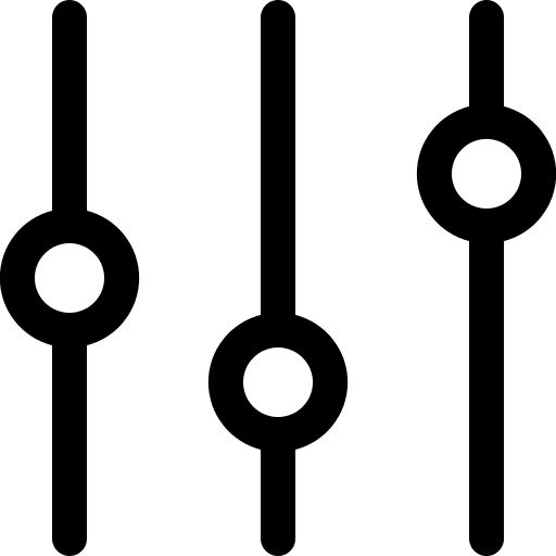 Audio Equalizer Control (Simple Line) Free Open-Source SVG Icon (Simple line icons)