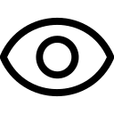 Eye Symbol (Simple Line) Free Open-Source SVG Icon