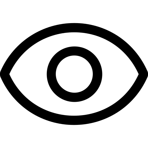 Eye Symbol (Simple Line) Free Open-Source SVG Icon (Simple line icons)