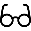 Eyeglass (Simple Line) Free Open-Source SVG Icon