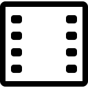 Film Reel (Simple Line) Free Open-Source SVG Icon