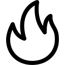 Fire Symbol (Simple Line) Free Open-Source SVG Icon