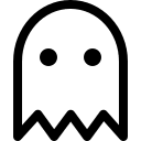 Ghost Symbol (Simple Line) Free Open-Source SVG Icon