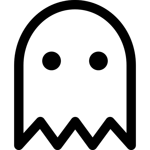 Ghost Symbol (Simple Line) Free Open-Source SVG Icon (Simple line icons)