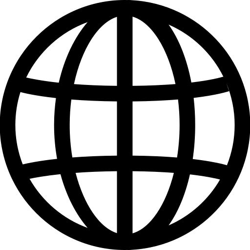 Globe Symbol (Simple Line) Free Open-Source SVG Icon (Simple line icons)