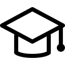 Graduation Cap (Simple Line) Free Open-Source SVG Icon