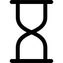 Hourglass Timer (Simple Line) Free Open-Source SVG Icon