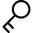 Key Symbol (Line) Free Open-Source SVG Icon