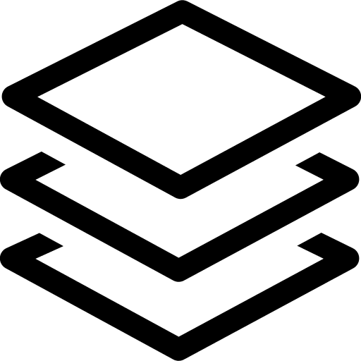 Layered Design Elements (Simple Line Icons) Free Open-Source SVG Icon (Simple line icons)
