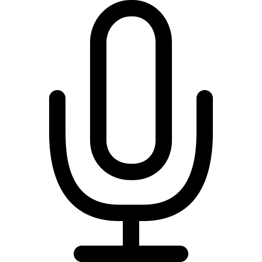 Microphone (Line) Free Open-Source SVG Icon (Simple line icons)