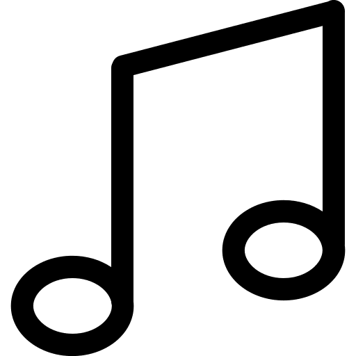 Alternative Music Tone (Simple Line) Free Open-Source SVG Icon (Simple line icons)