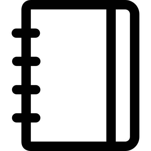 Notebook (Line) Free Open-Source SVG Icon (Simple line icons)