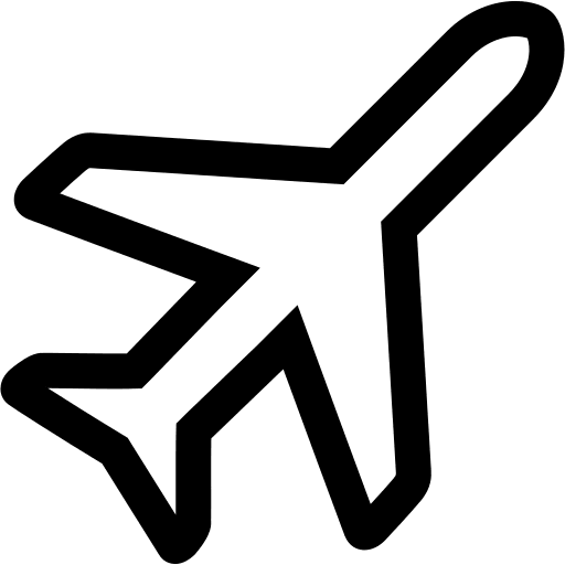 Airplane (Simple Line) Free Open-Source SVG Icon (Simple line icons)