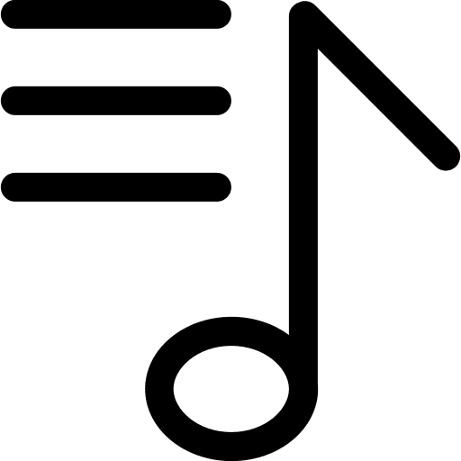 Playlist Management Free Open-Source SVG Icon (Simple line icons)