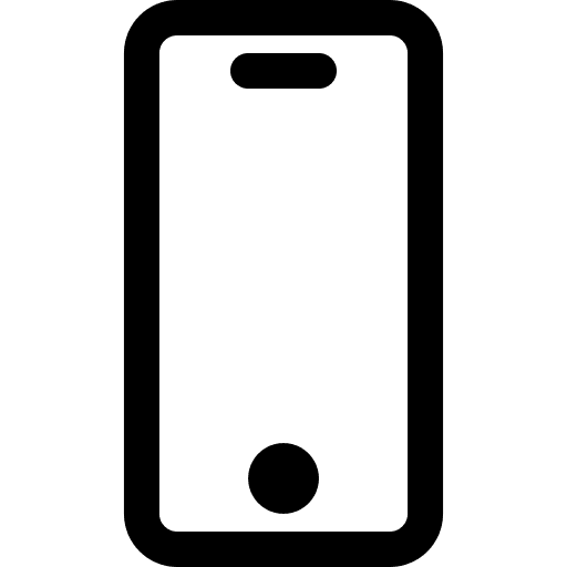 Smartphone Screen (Simple Line) Free Open-Source SVG Icon (Simple line icons)