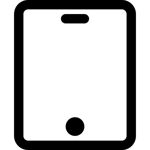 Tablet Screen Display (Simple Line) Free Open-Source SVG Icon (Simple line icons)