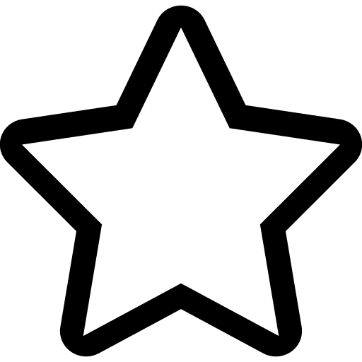 Star Symbol (Simple Line) Free Open-Source SVG Icon (Simple line icons)