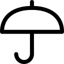 Umbrella (Simple Line) Free Open-Source SVG Icon