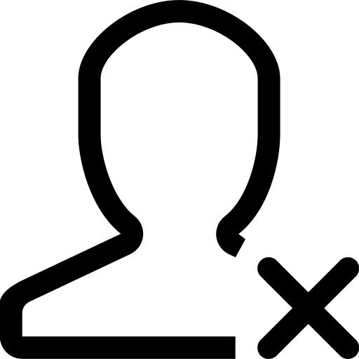 User Unfollow Action Free Open-Source SVG Icon (Simple line icons)