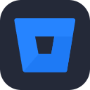 Bitbucket Version Control System (Dark) Free Open-Source SVG Icon