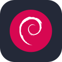 Debian Operating System (Dark) Free Open-Source SVG Icon