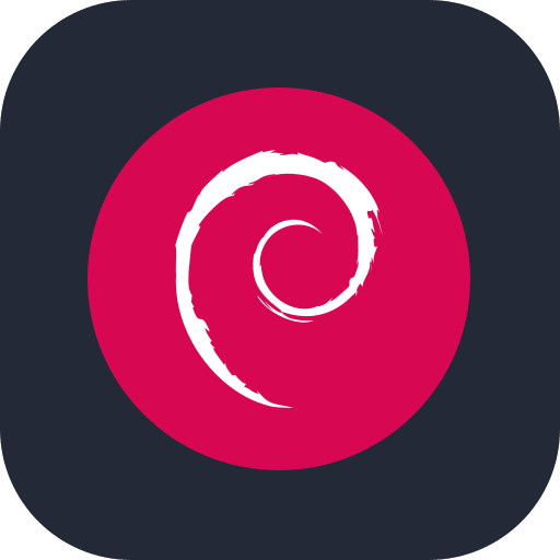 Debian Operating System (Dark) Free Open-Source SVG Icon (Skill Icons)