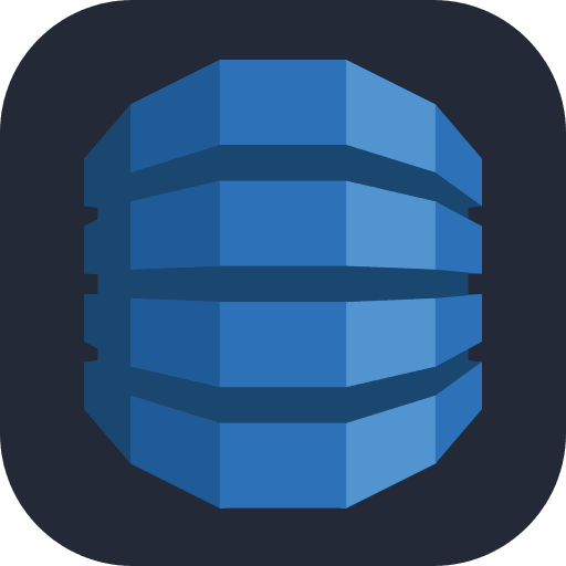 Amazon DynamoDB Database (Dark) Free Open-Source SVG Icon (Skill Icons)