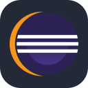 Dark Eclipse Free Open-Source SVG Icon