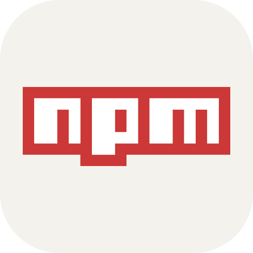 NPM Package Manager (Light) Free Open-Source SVG Icon (Skill Icons)