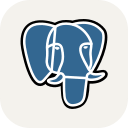 PostgreSQL Database (Light) Free Open-Source SVG Icon