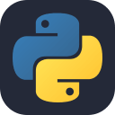 Dark Python Programming Language Free Open-Source SVG Icon