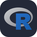 R Programming Language (Dark) Free Open-Source SVG Icon