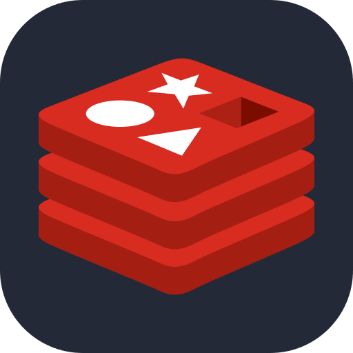 Redis Database (Dark) Free Open-Source SVG Icon (Skill Icons)