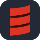 Scala Programming Language (Dark) Free Open-Source SVG Icon