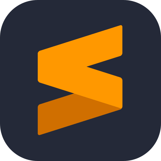 Sublime Text Dark Theme Free Open-Source SVG Icon (Skill Icons)