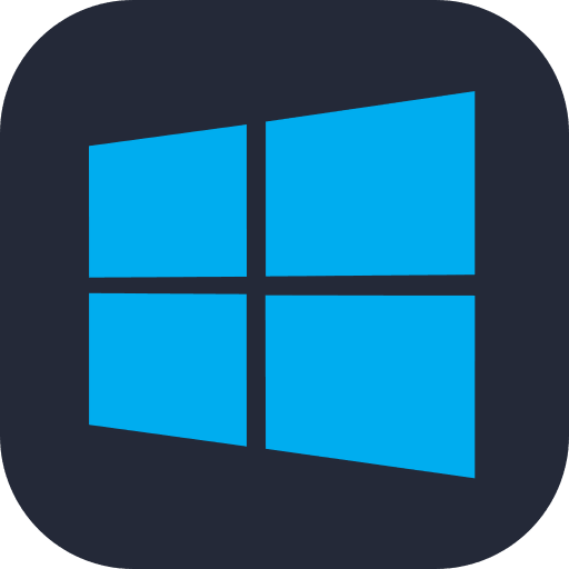 Windows Dark Theme Free Open-Source SVG Icon (Skill Icons)